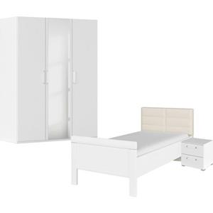 Rauch Slaapkamerserie Evelyn Kast en bed in 2 breedtes, nachtkastje met 2 lades MADE IN GERMANY (set, 3-delig)