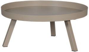 WOOOD Ronde Bijzettafel Sunny Metaal, Ø80cm - Mist