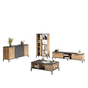 Kalune Design TV-meubelset Osaka met salontafel en wandkasten | 