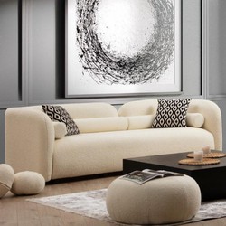 Atelier Del Sofa 3-zitsbank Victoria bouclé | 
