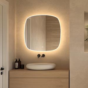 HIPP design 19000 deens ovale spiegel 100x100cm met LED verlichting en verwarming
