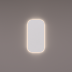 HIPP design B01 rechthoekige spiegel 40x80cm met LED verlichting en verwarming