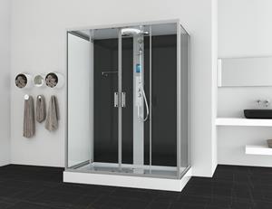 Badstuber New York complete douchecabine 160x90x215cm chroom