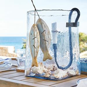 Loberon Decoratieve vis set van 2 Mindas