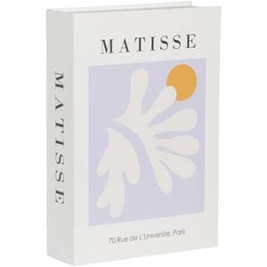 Leen Bakker Opbergboek Matisse - lila - 5x23x16 cm