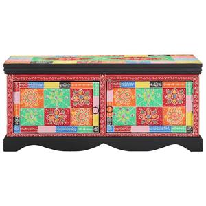 vidaXL Salontafel 90x50x40 cm massief mangohout meerkleurig