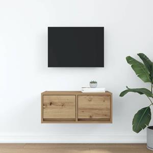 vidaXL TV-meubel 60x31x25,5 cm bewerkt hout artisanaal eikenkleur