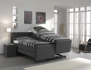 Sgaap Hoog Laag boxspring Cura 2-persoons