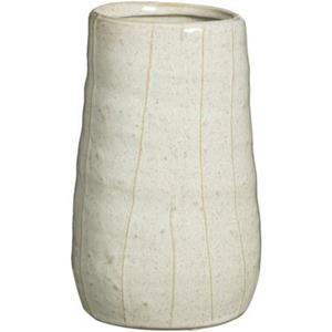 Leen Bakker Vaas Moor - off-white - keramiek - 21,5xØ13 cm