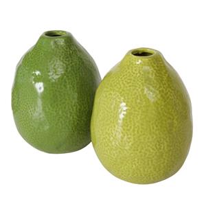 Boltze Home Vaas Lime Dia9x12cm Aardewerk Froen