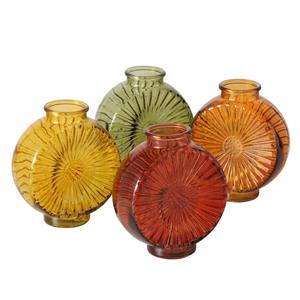 Boltze Home Vaas Gebby 15,2x7,2x17,3cm Glas Gelakt In 4 Uitvoeringen