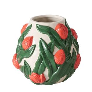 Boltze Home Vaas Tulip Dia15,5x14cm Porselein