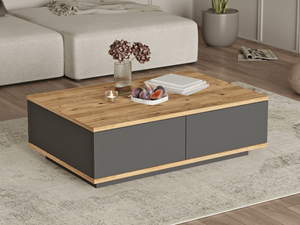 Mobistoxx Salontafel FROVANI 90 cm atlantische pijnboom/antraciet