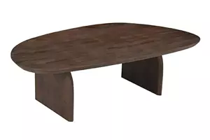 WOONENZO Organische salontafel Cooper - mango