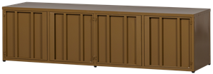 Level tv-meubel metaal honinggeel 44x160cm