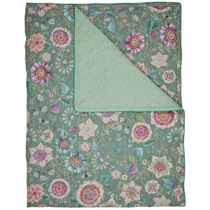 PiP Studio Viva Las Flores Bedsprei Green-Lits-Jumeaux (270x260 cm)