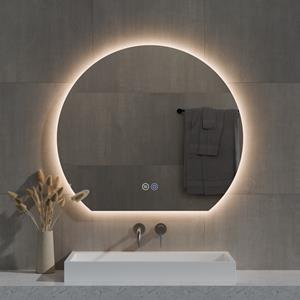 Best Design Sunset halfronde spiegel 80x72cm met verlichting en verwarming