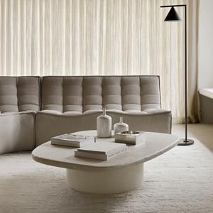 Ethnicraft Organische Salontafel Elements Microcement, 134 x 96cm - Off White
