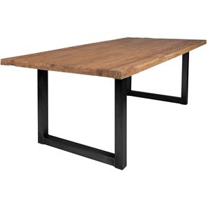 SIT Eettafel Tops&Tables met rustiek tafelblad van gerecycled gebruikt hout teak