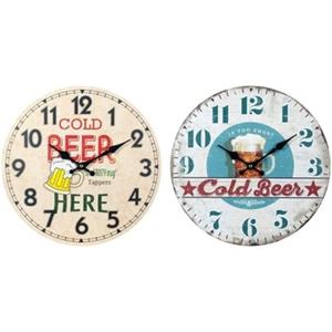 Signes Grimalt Klokken  Bier Wandklok Set 2U