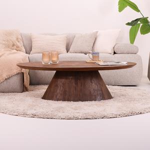 Tower Living Ovale Salontafel Premana Mangohout, 135 x 75cm - Bruin
