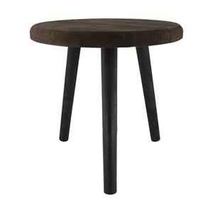 Dijk Natural Collections Bijzettafel Rond Paulowniahout 38x38x38cm