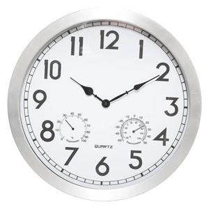 Atmosphera Wandklok/muur klok Home Data - metaal - D40 cm -
