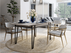 Mobistoxx Verlengbare eettafel PALMA 132>170 cm lichte mokka