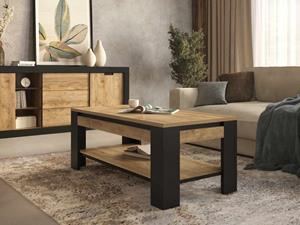 Mobistoxx Salontafel TUDORO 120 cm samdal eik/mat zwart