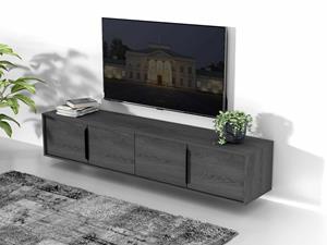 Mobistoxx Tv-meubel ETNORIA 4 deuren carbon eik