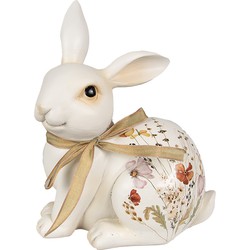 Clayre & Eef Beeld Konijn 20 cm Beige Polyresin Paasdecoratie