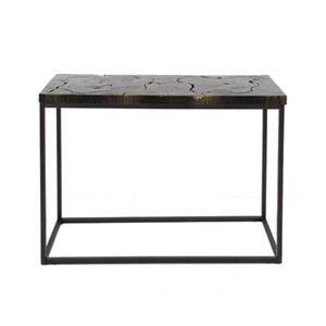 Fraaai  Maron haltafel - 100 cm - zwart|goud
