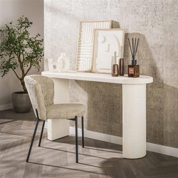 Hoyz Collection  Kap-Haltafel 140cm Arch Stone - Marmer Composiet