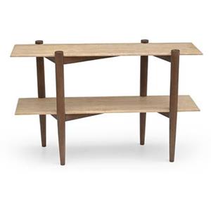 DÉJA Living  Sidetable Travertin 120cm - Naturel Frame - Aline