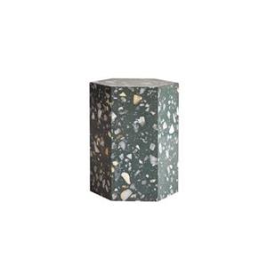 Tikamoon  Zoé-hocker van zwarte premium terrazzo
