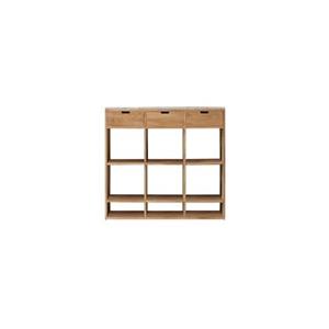 Tikamoon  Miho - Teak en premium terrazzo Pink bijzettafel