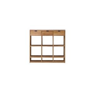 Tikamoon  Miho - Teak en premium terrazzo White bijzettafel
