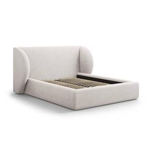 Micadoni Home Micadoni Bedframe Miley met Opbergruimte - 160 x 200 cm - Chenille - Lichtgrijs