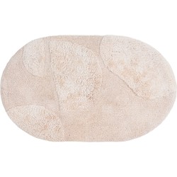 Veer Carpets  Badmat Boaz - Beige Ovaal 60 x 100 cm
