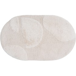 Veer Carpets  Badmat Boaz - Creme Ovaal 60 x 100 cm