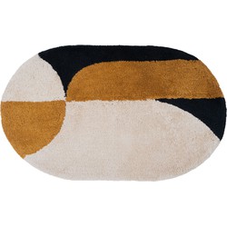 Veer Carpets  Badmat Bowie - Oker Ovaal 60 x 100 cm