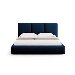 Windsor & Co Horizon Bedframe met Opbergvak - 140 x 200 cm - Fluweel - Koningsblauw