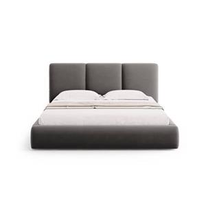 Windsor & Co Horizon Bedframe met Opbergvak - 160 x 200 cm - Fluweel - Grijs