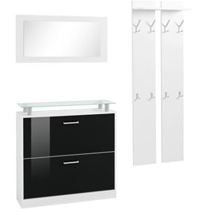 Borchardt Möbel Halmeubelset Finn met glasplaat (set, 3-delig)