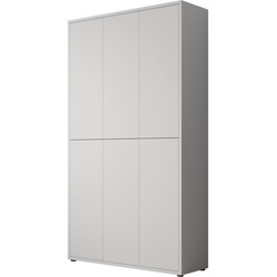 Meubella Schoenenkast Amber - Lichtgrijs - 109 cm