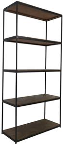 Light & Living Light&living Kast open 97x42x202 cm CHISA hout bruin-zwart