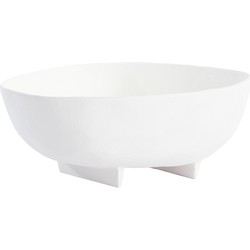 Light & Living Light&living Schaal op voet 27x26,5x11,5 cm ROSANA crème