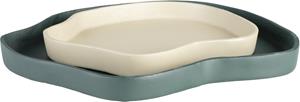 Zuiver Revolt Trays| Plateau Organisch Groen|Ivoor - Set of 2