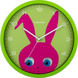 Karlsson  Wall Clock Peekaboo Bunny