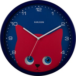 Karlsson  Wall Clock Peekaboo Cat